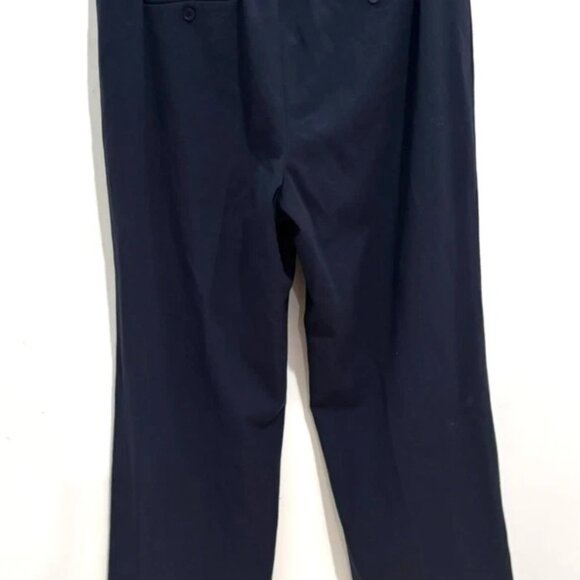 Charter Club Women Trouser Dress Pant Size 12 Navy Straight Leg Office Career - Picture 4 of 4